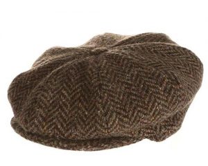 Hanna Hats Donegal Tweed Newsboy Cap